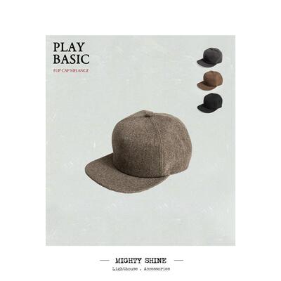 Mighty Shine 翻檐棒球帽 秋冬适应磨毛料男女舒适置顶 1213012