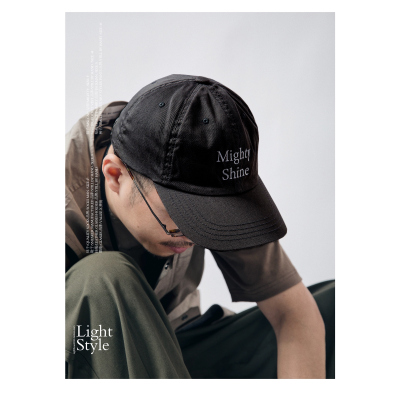 日式弧形硬檐男女棒球帽