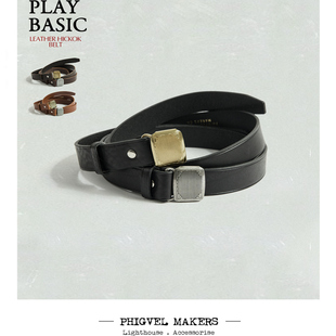 补货到 PHIGVEL MAKERS 经典手工皮带腰带 Leather Hickok Belt