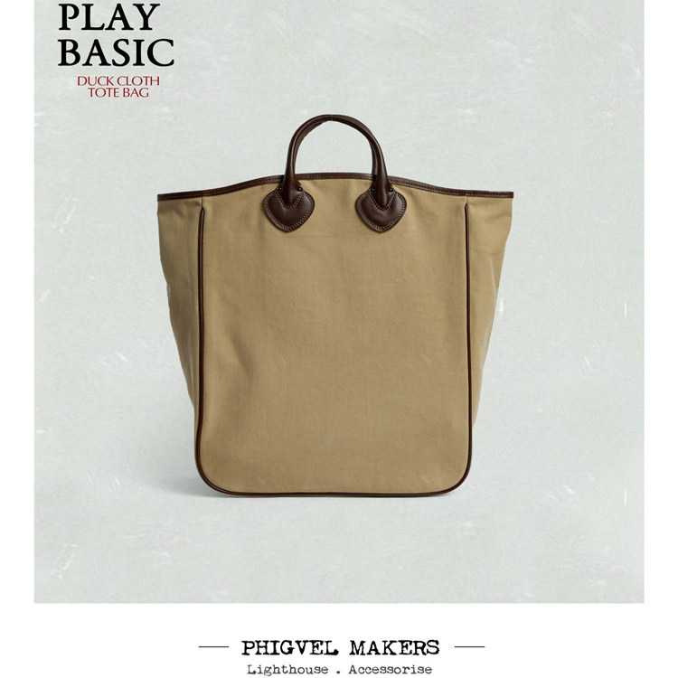 Phigvel Makers大人趣味复古手提包DUCK棉质帆布包日常配搭神器 2