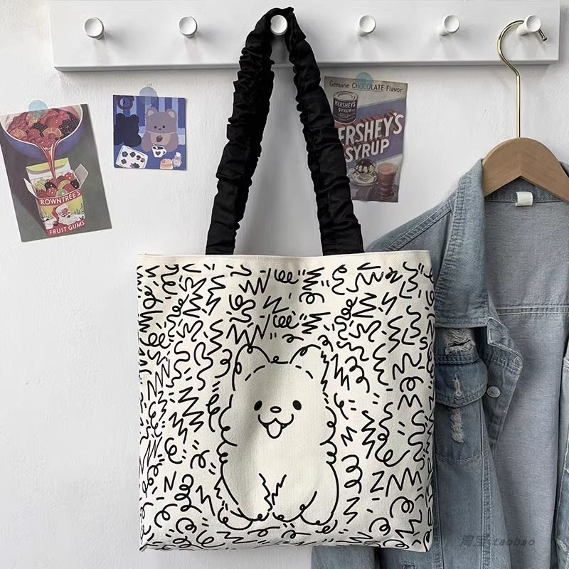 帆布包女大容量通勤单肩帆布袋