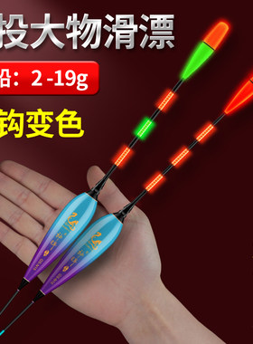 咬钩变色重力感应电子漂日夜两用