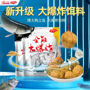 沙飞龙爆炸钩饵料野钓水库远投江河鲤鱼草鲫鱼打窝料抛竿鱼饵春夏