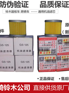 轻骑铃木摩托车QS110GT/GSX/GS125进口极客飒155机油滤芯过滤组合