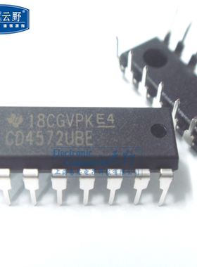 IC集成电路CD4572UBE DIP16直插 逻辑门 多功能门 芯片 全新原装