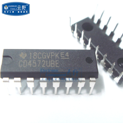IC集成电路CD4572UBE DIP16直插 逻辑门 多功能门 芯片 全新原装