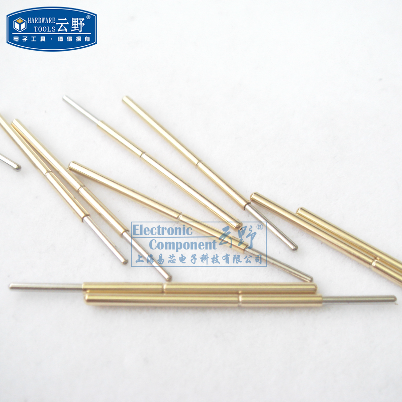 云野 探针P100-J 探针直径1.36mm 25MM 镀金 测试针 性能稳定 全