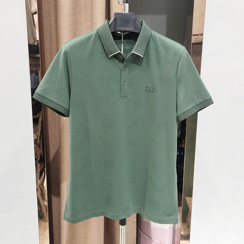 保尼男装polo衫男短袖2026夏季商务休闲亚麻翻领半袖t恤上衣服