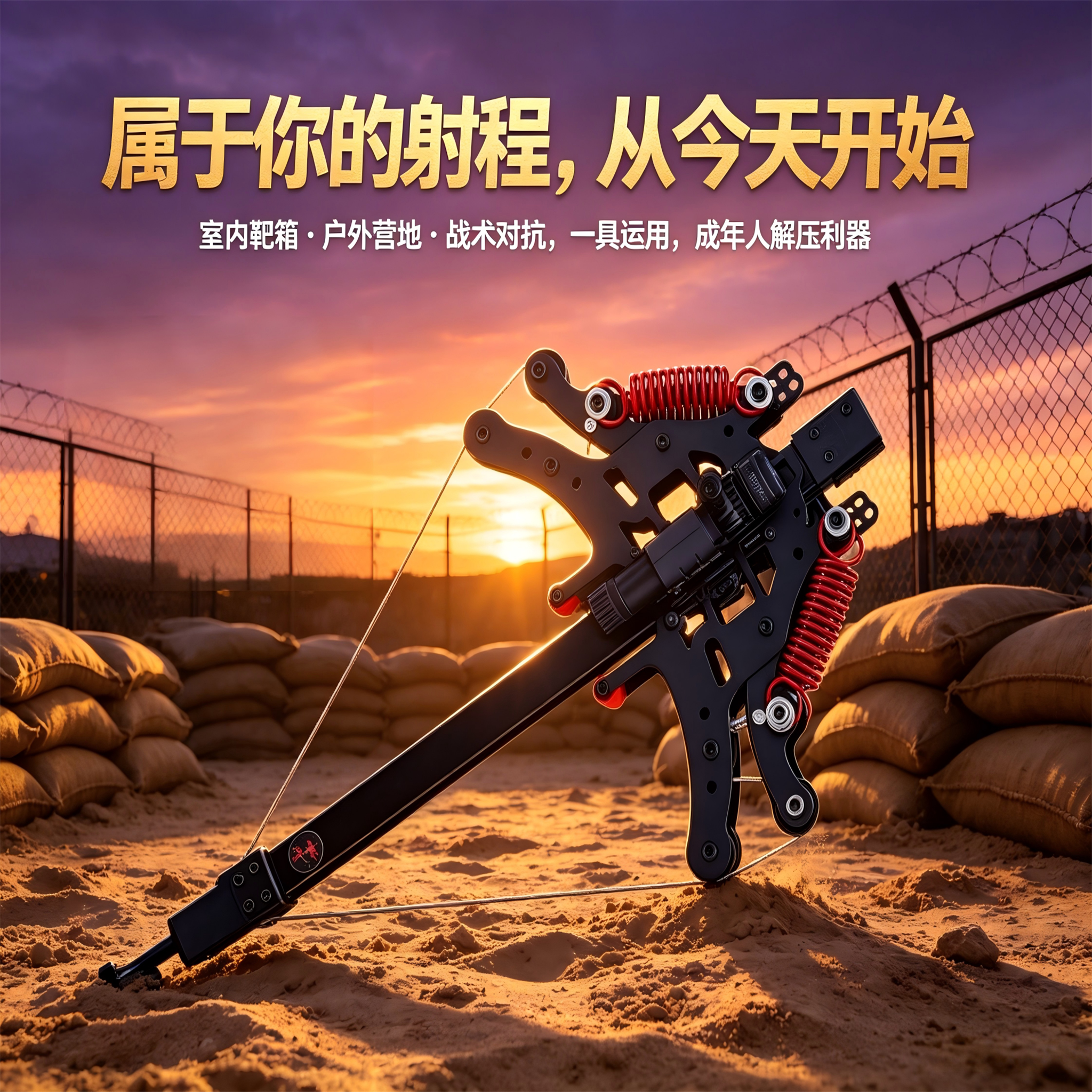 毒蛇超远射程连发高精准弹弓