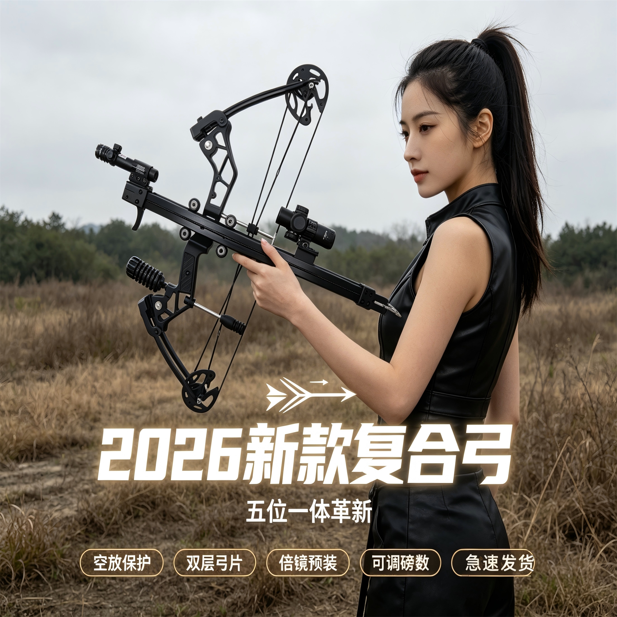 40连发绿激光高精度成人复合弓