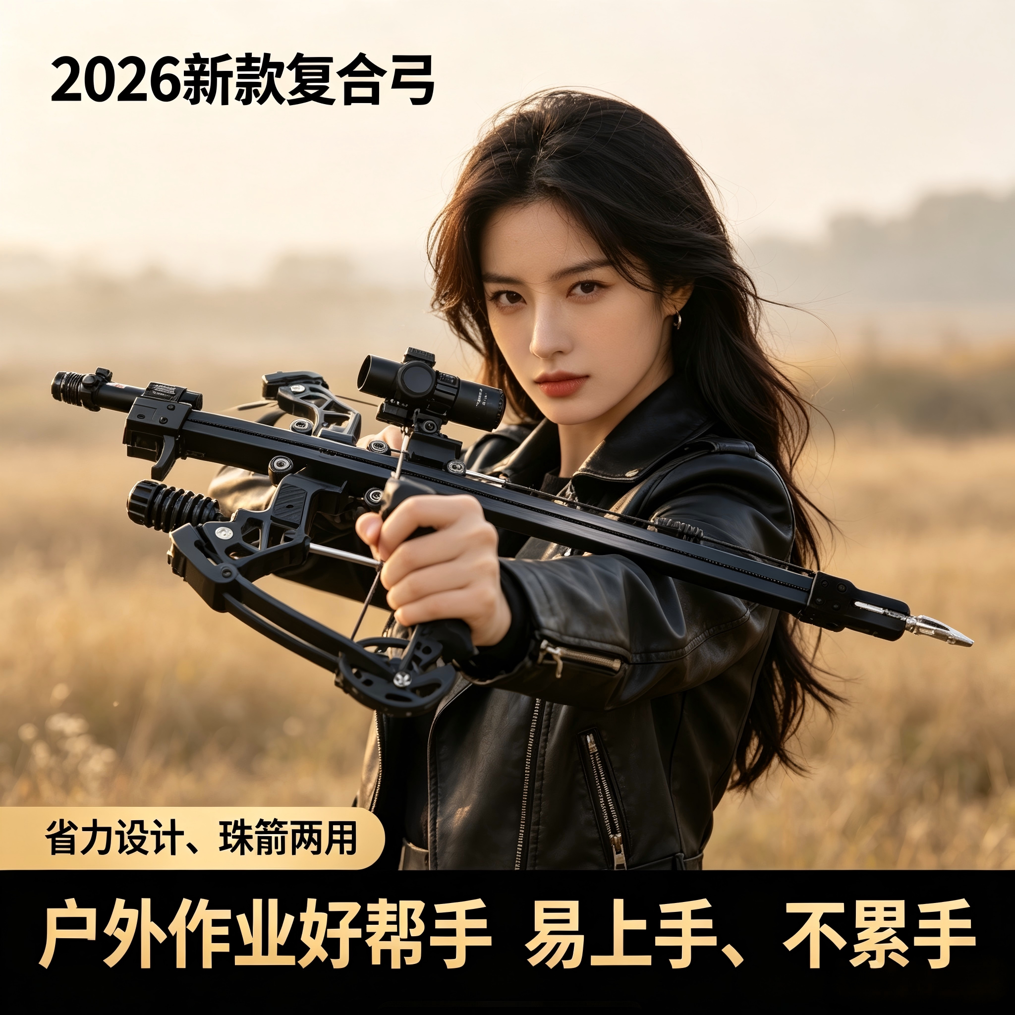 秃鹰五代激光瞄准远距连发弹弓