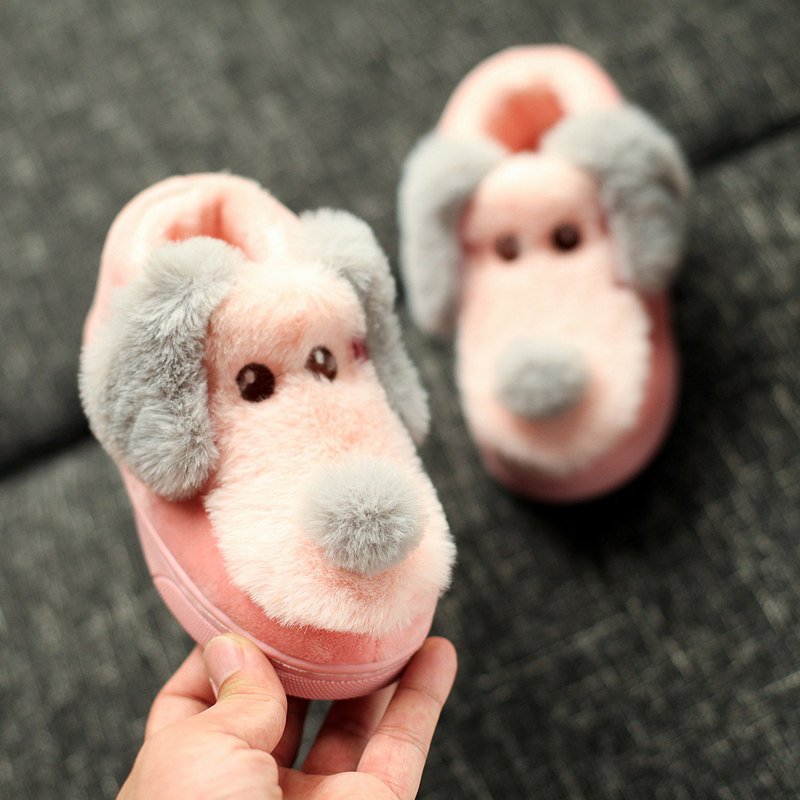 Pantoufles enfants en autre pour hiver - semelle plastique - Ref 1003800 Image 4