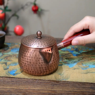 铜公道杯甘肃陕西西北罐罐茶煮茶周懒汉罐罐茶壶纯铜加厚复古