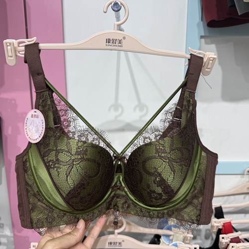 B杯上托聚拢睫毛镂空网纱交叉美胸带收副乳调整文胸
