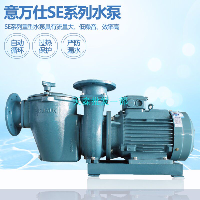 EMAUX意万仕商业铸铁水泵SE系列游泳池循环泵毛发收集器商用泵