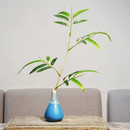新中式花瓶陶瓷禅意摆件客厅插花仿真竹枝家居茶室电视柜装饰摆件
