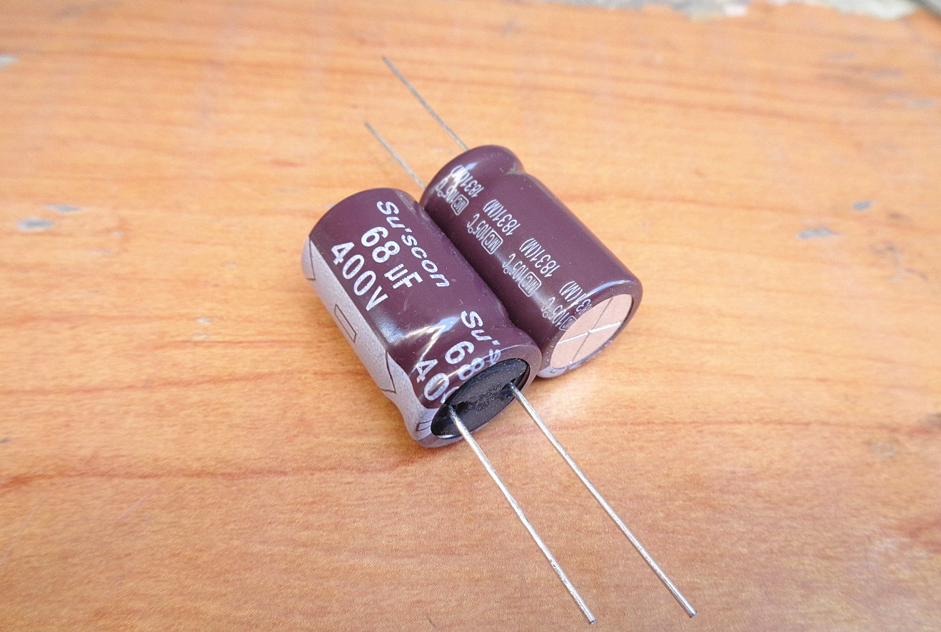 盒装 台湾 SUSCON 400V68UF 电源电容 MC 高频低阻 16X25 105度