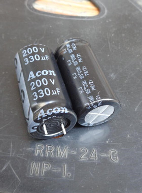 330UF 200V 中元 ACON 电源电容 KJ 200V330UF 18X35 105度