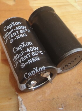 盒装 台湾 CAPXON 400V180UF LP 电源电容 22X41 85度