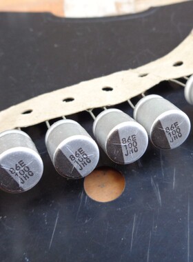 100UF 63V日本黑金刚HHSC630ELL101MJC5S混合动力固态JHC63V100UF