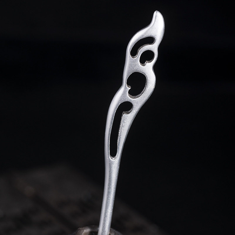 入梦s925纯银挽月发簪子复古典宫廷汉服装戏曲盘发头饰七夕礼品女