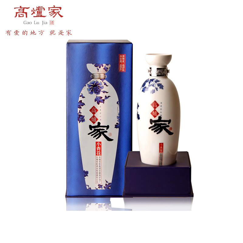 高炉家酒40度小青花瓷460ml浓香型白酒低度白酒粮食高粱酒礼盒装在类目 酒类, 国产白酒中 - 来自Buy2taobao.com提供专业的淘宝代购服务