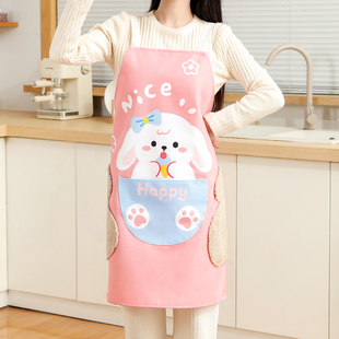 围裙女2025新款防水防油家用厨房男士做饭餐饮专用高级感年轻款