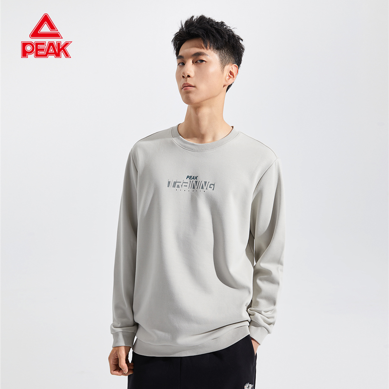 匹克运动休闲男款圆领套头卫衣