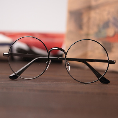 plain retro eyewear metal bluelight proof glasses spectacles