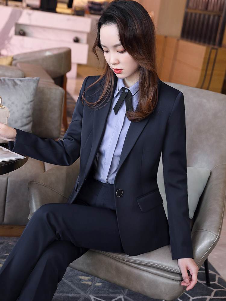 여성을 위한 전문 정장 봄 가을 겨울 기질 호텔 프런트 직원 작업복 정장 재킷