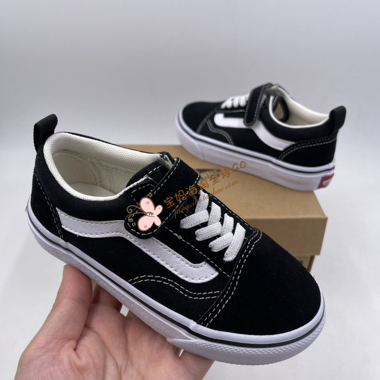 男女童OldSkoolVANS魔术贴板鞋