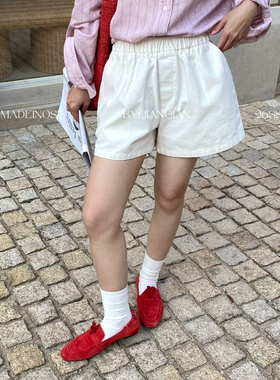 MADEIN OST-26年早春都市休闲洗水棉松紧腰休闲短裤91062