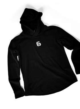 【第六区】简系列高品质纯棉logo刺绣黑色帽衫篮球运动长袖上衣男