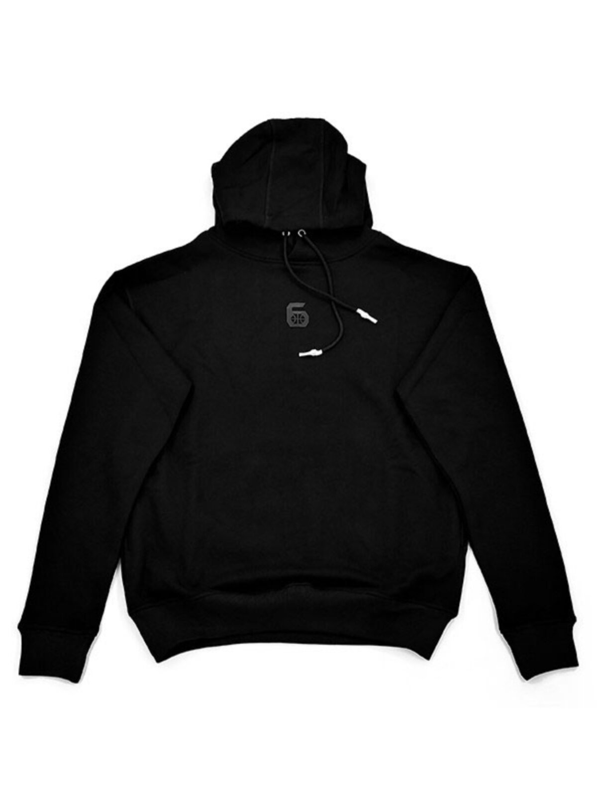 [ZONE 6] EASY SERIES BLACK SAMURAI LOGO HOODIE MENS VELVET AUTUMN AND WINTER SPORTS SWEATSHIRT