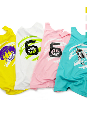 【第六区】星球系列 DISTRICT 6 logo篮球训练背心运动街头篮球服