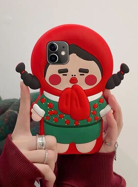 小红书同款恶搞怪女孩x50/x7pro/V3个性Q5i可爱OPPO真我GT2 neo3手机壳realme V13v23v11s创意v15v21a72a92s