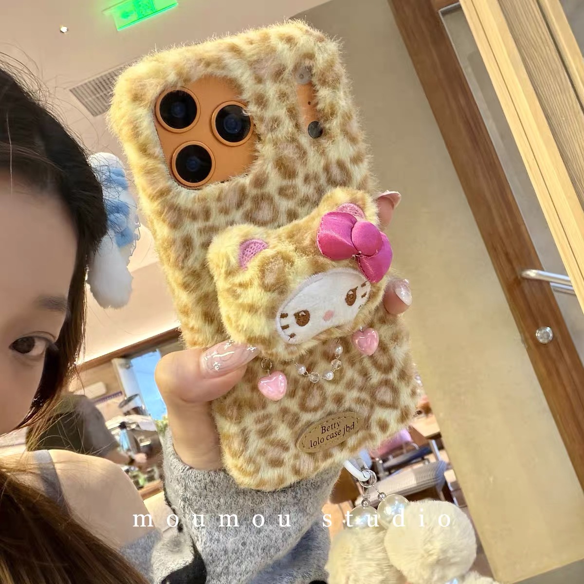 hello kitty凯蒂猫A97女款a57可爱A58x/V50手机壳V70S毛绒v60S真我NEO7se/gt6/5手机壳Realme14pro+/13/12/11