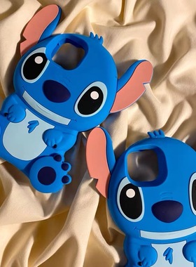 小红书卡通可爱蓝色史迪仔72a52/gt2/V30t女Q5i/OPPO真我gt neo5se手机壳适用realme10pro+V13v11s保护套v50