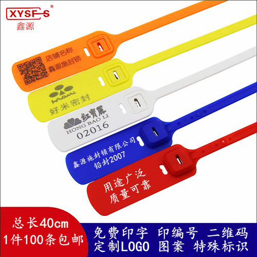 新款一次性物流铅封海钓苗木扎带