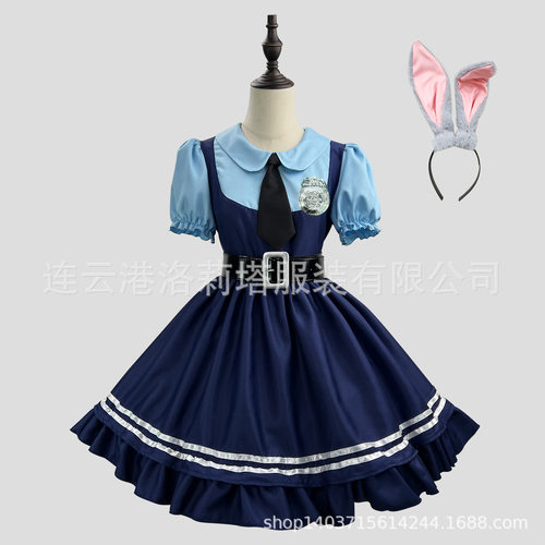 动漫朱迪兔子全套cosjudy服装