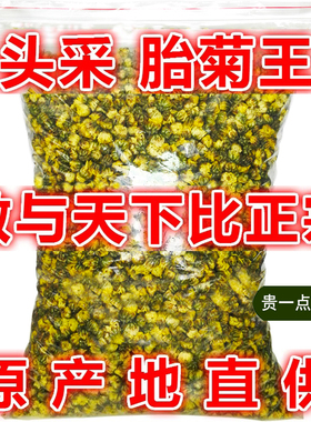 正宗胎菊王桐乡菊花茶杭菊无硫磺正品杭州贡菊散装特级杭白菊新花