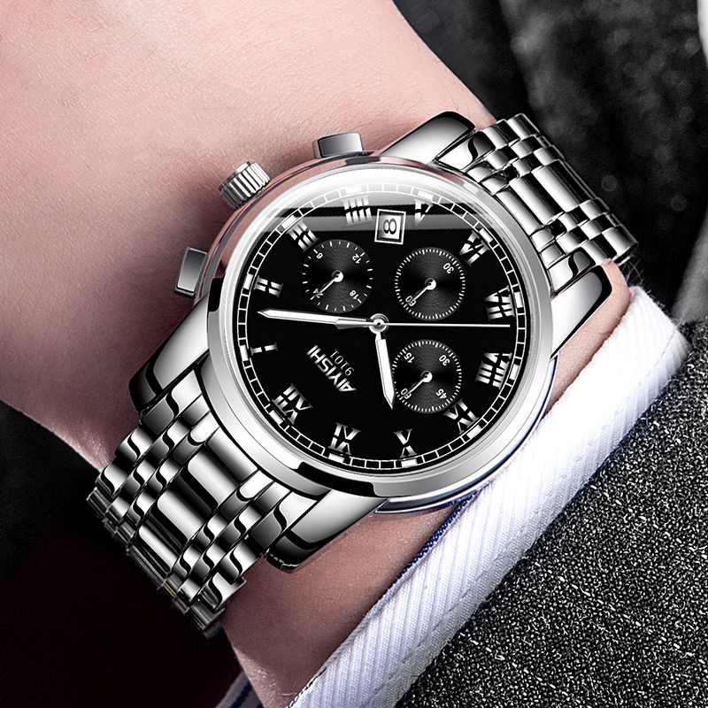 手表男2024新款时尚石英防水夜光