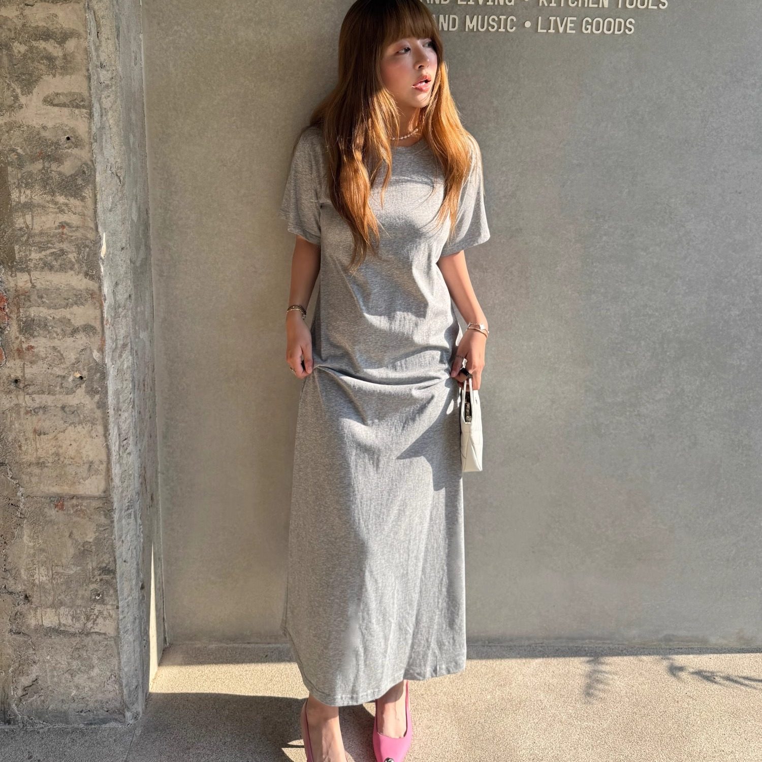 3ts夏季极简慵懒感连衣裙