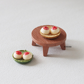 迷你过家家微缩中式 饰搭配摆件 食玩糕点古风娃娃屋12分手办装