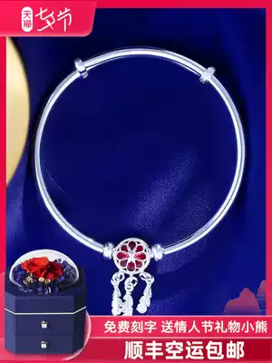 Dreamcatcher palace bell 999 silver bracelet sterling silver female personality tide young student silver bracelet jewelry net red bracelet