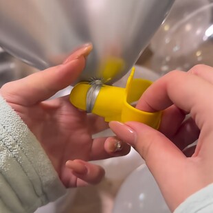 气球打结妙招多功能美甲打气扎带辅助神器打劫绑气球配件家用好物