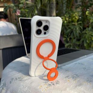 手机支架桌面双环三指双面磁吸手机支架高铁旅游出行便携三折叠