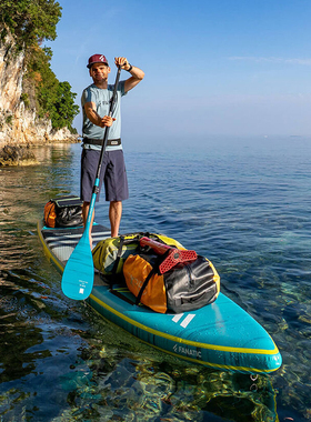 FANATIC品牌桨板充气便携休闲竞速路亚钓鱼划水冲浪板SUP桨板套装