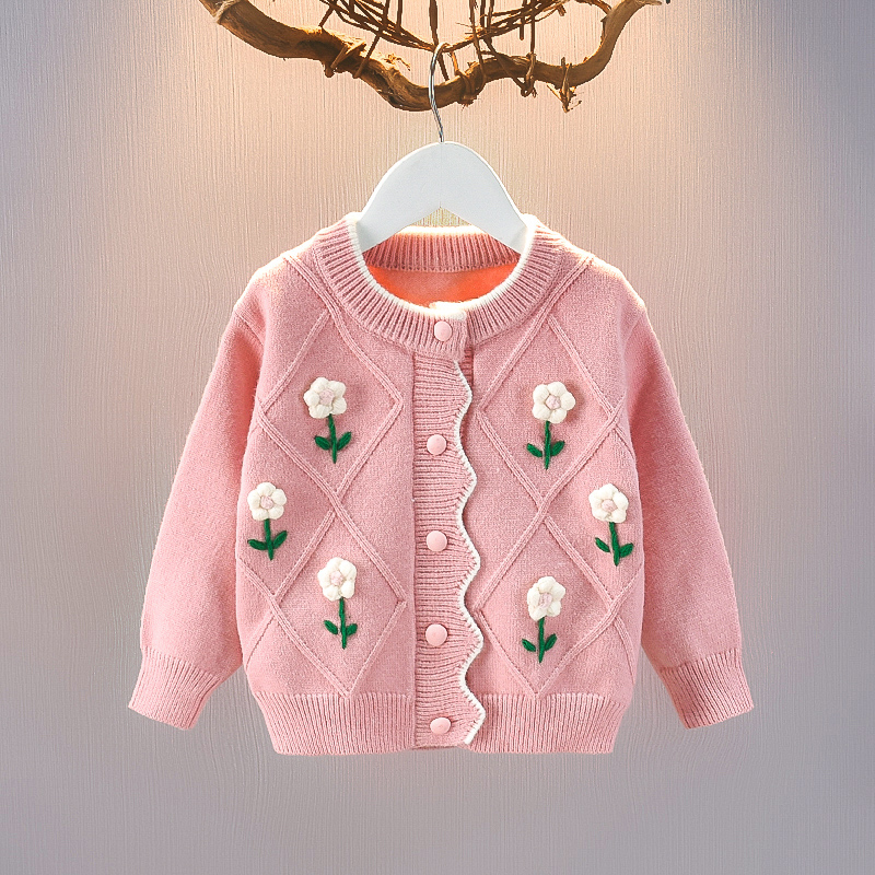 2-3岁儿童毛衣秋装新款洋气开衫