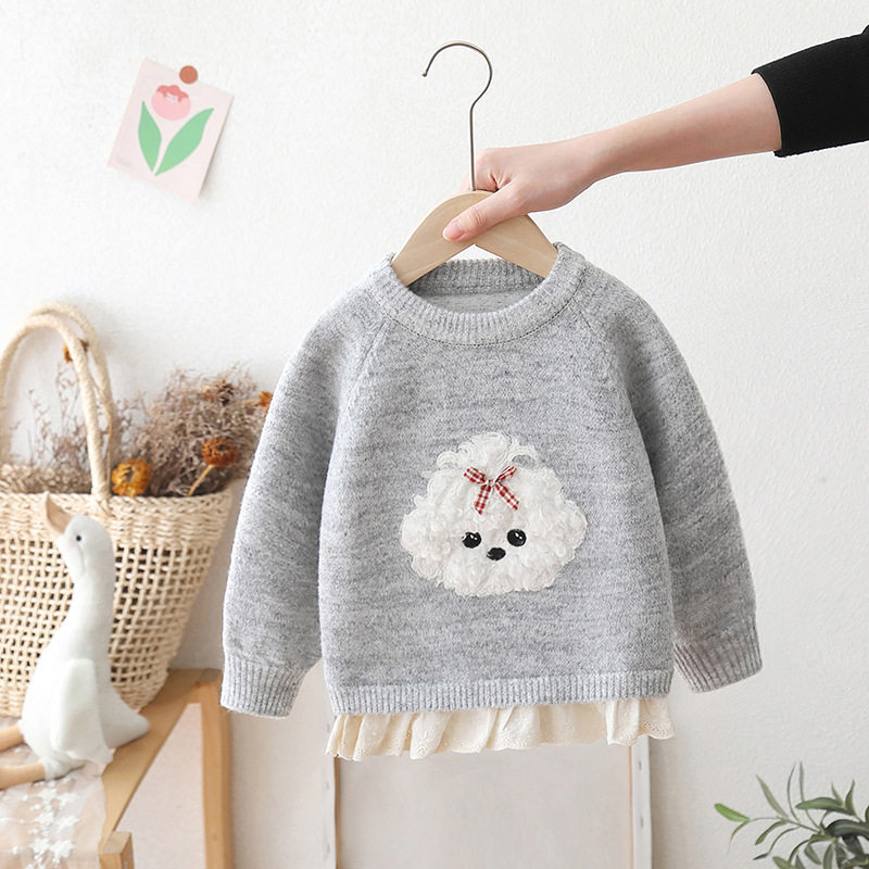 0-6岁女童加厚毛衣秋冬2025新款